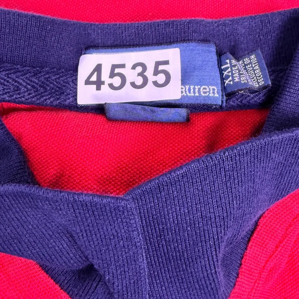 Polo Ralph Lauren Polo Shirt Men XXL Red Custom Snow Polo Challenge Cup Crest